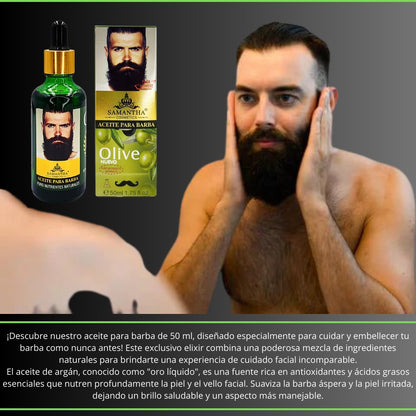 Aceite Para Barba Con Argan Y Ricino 50 ML